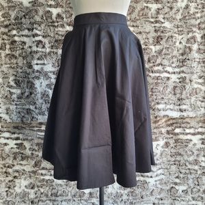 Black Knee Length Skirt